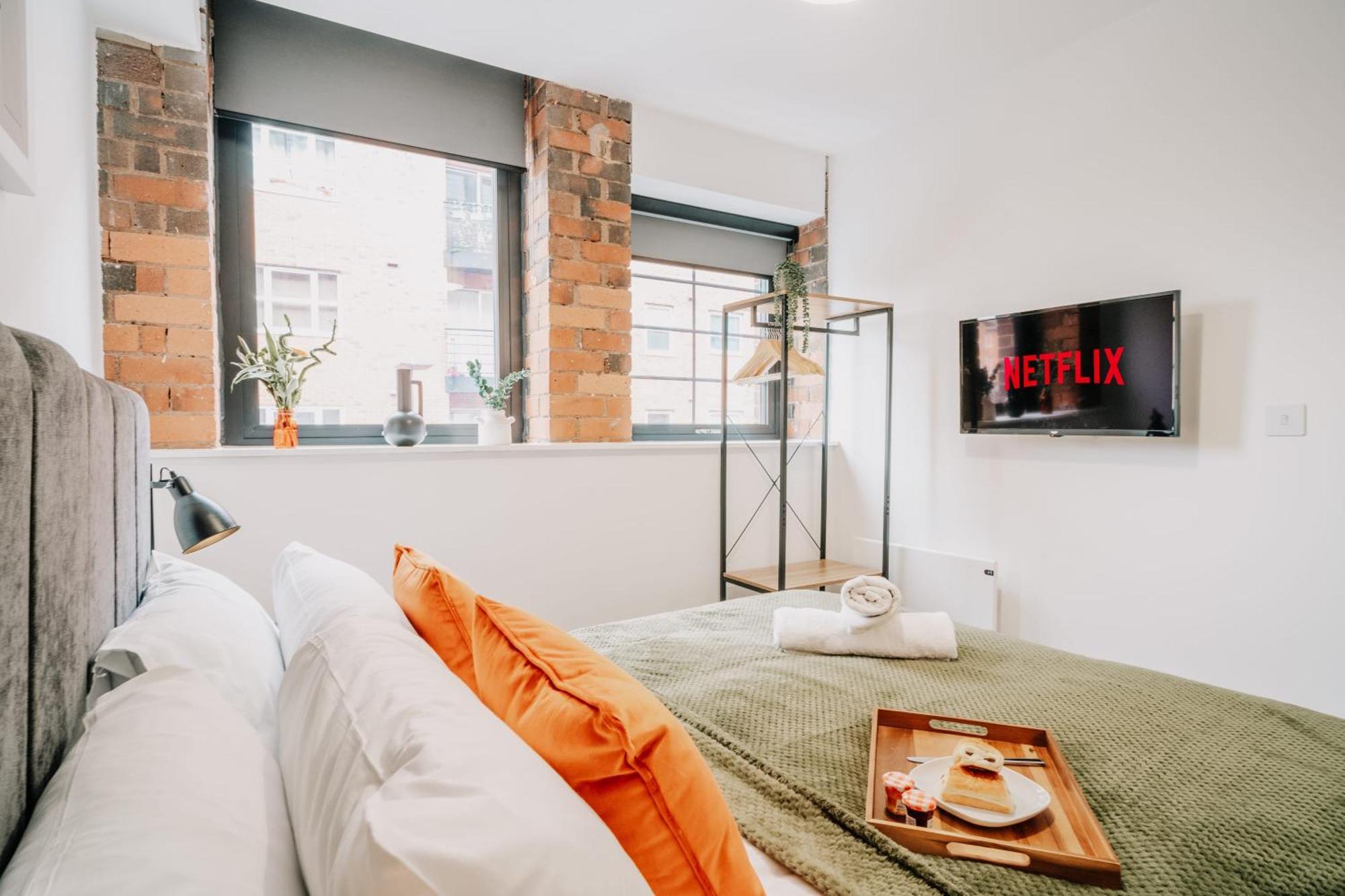 Apartment Splendid Industrial Style Pad, Centre, Fast Wifi, Family, Contractors
